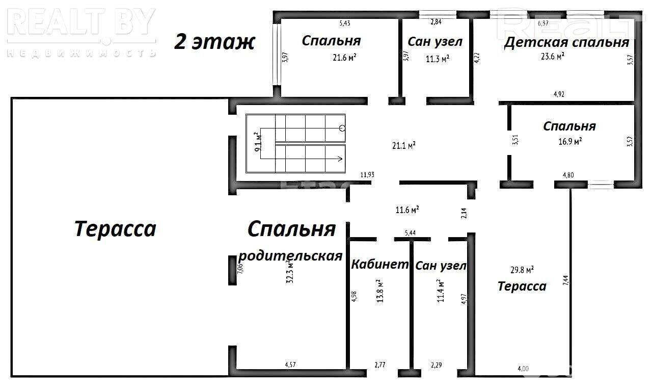 коттедж, Лапоровичи, ул. Центральная, д. 20/а 