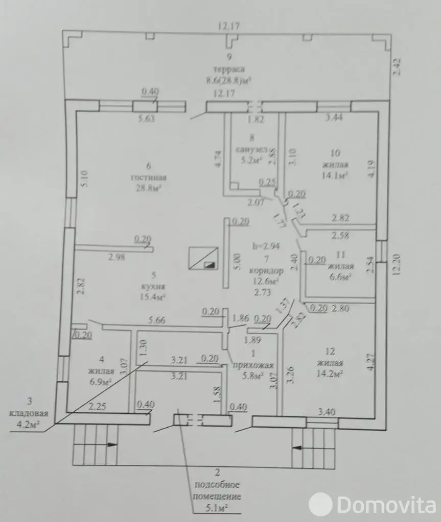 коттедж, Толкачевщина, ул. Центральная, д. 10
