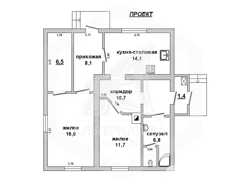 Продажа 1-этажной дачи в Наш Восход Брестская область, 128700BYN, код 186501 - фото 14