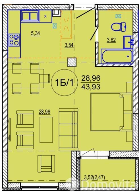 квартира, Минск, ул. Кузьмы Минина, д. 6 на ст. метро Михалово