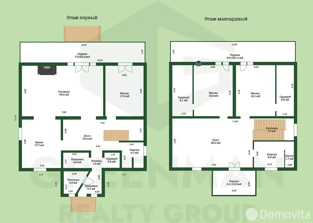коттедж, Дегтяревка, ул. Зеленая, д. 35/а, стоимость продажи 1 010 598 р.