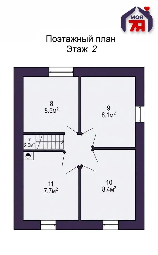 Купить 3-этажную дачу в Газ-Магистраль Минская область, 187000BYN, код 186556 - фото 29