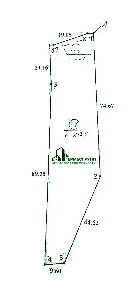 Цена продажи участка, Харьковка, ул. Центральная