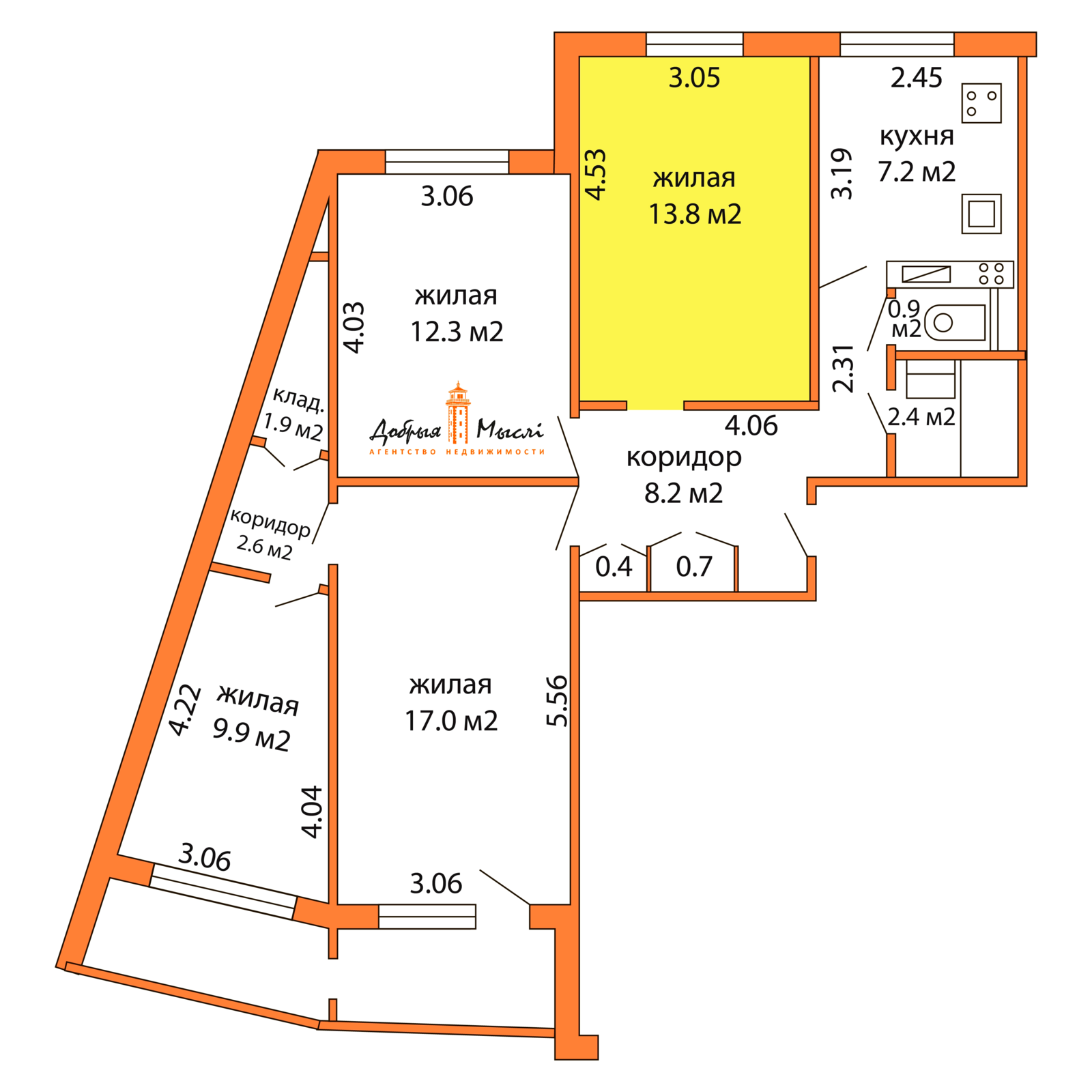 Купить комнату в Минске, ул. Крупской, д. 2, цена 27500 USD, код 7517 - фото 1