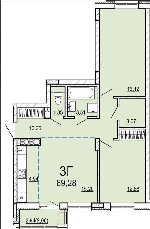 Цена продажи квартиры, Минск, ул. Нововиленская, д. 61