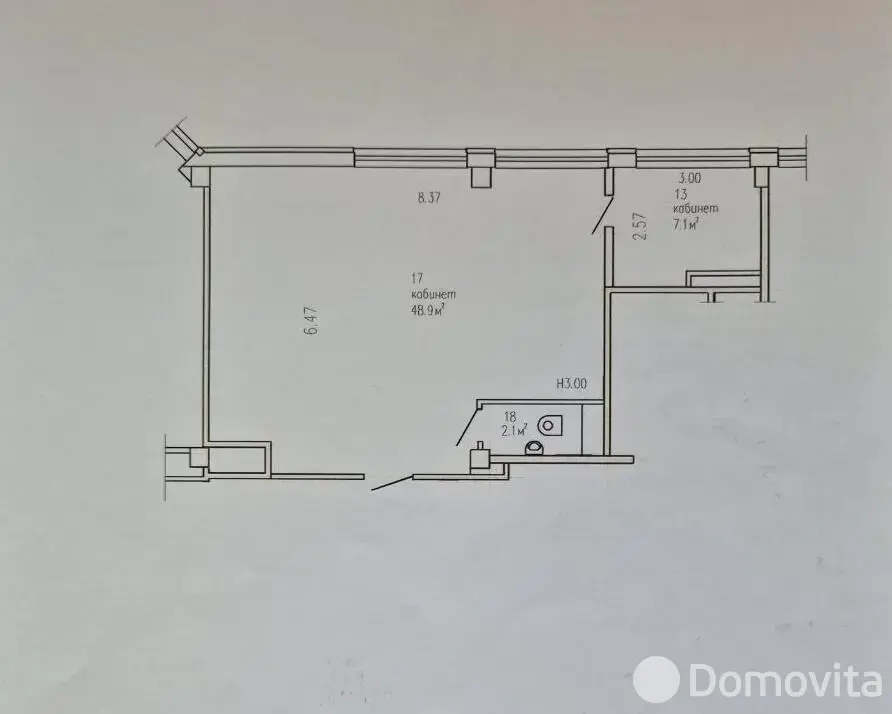 Купить офис на ул. Пономаренко, д. 35/А в Минске, 88000USD, код 10333 - фото 1