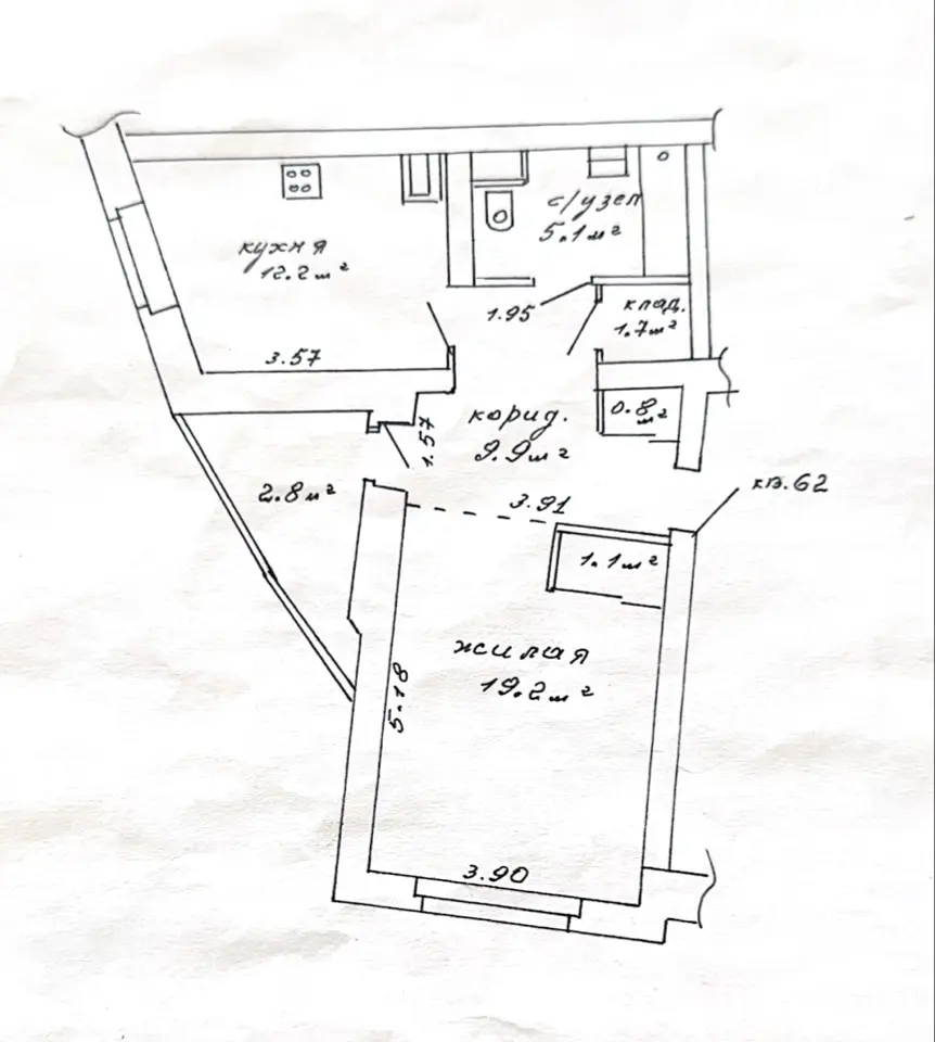 Снять 1-комнатную квартиру в Минске, ул. Болеслава Берута, д. 15/2, 1300BYN, код 150503 - фото 15