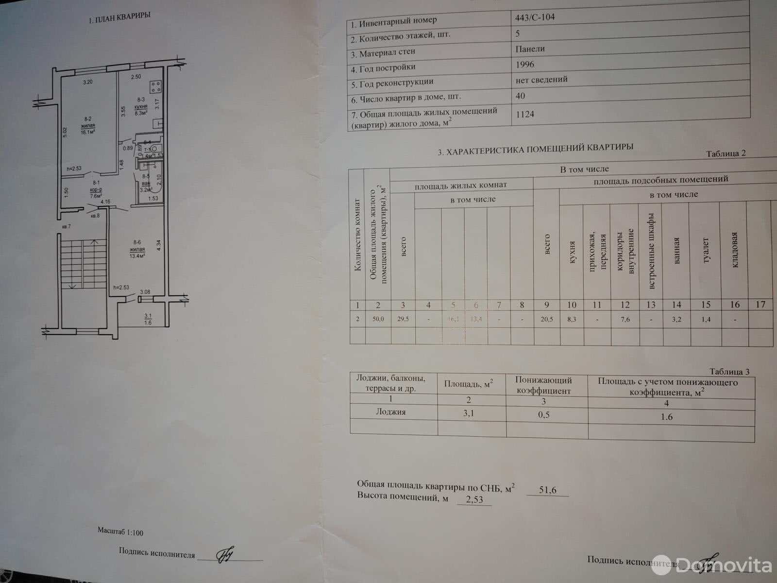 квартира, Сморгонь, ул. Суворова, д. 44, стоимость продажи 96 984 р.