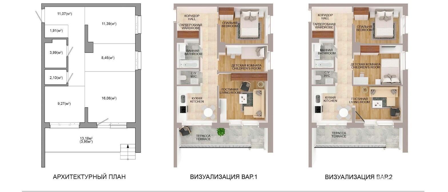 Купить 3-комнатную квартиру в Минске, ул. Игоря Лученка, д. 27, 102661 EUR, код: 1091480 - фото 3