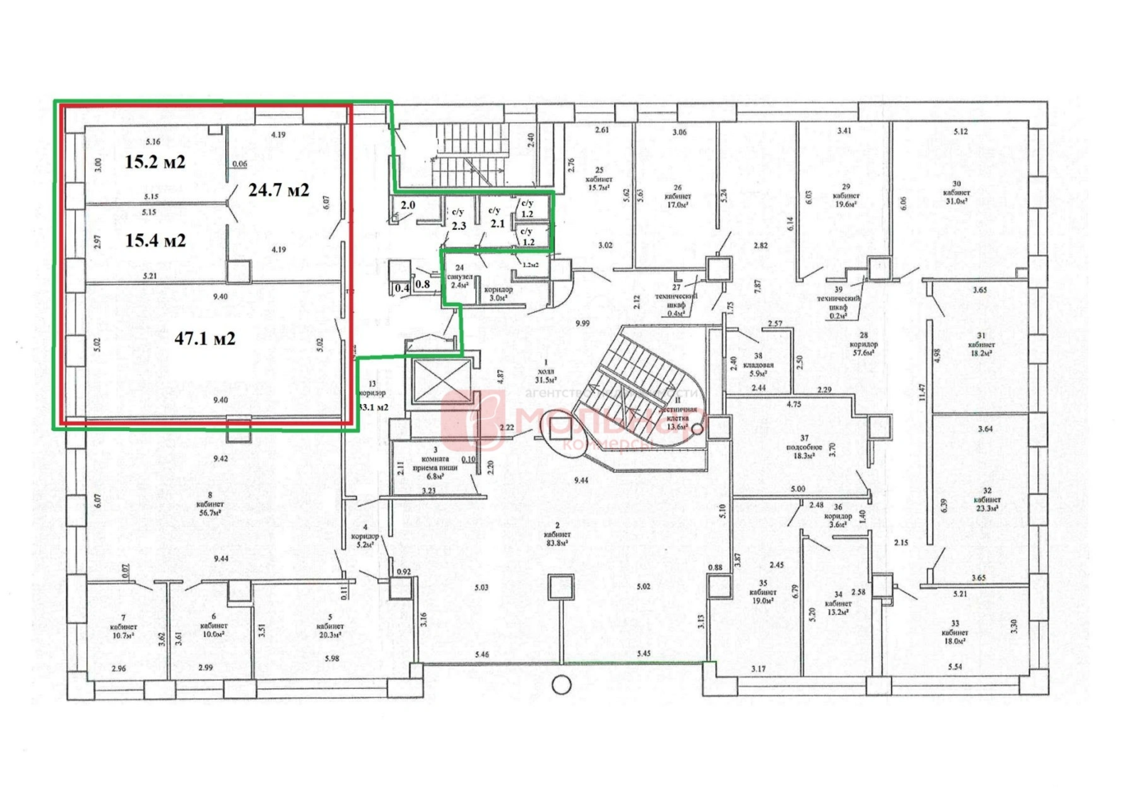 Аренда офиса на ул. Гикало, д. 3 в Минске, 4810BYN, код 16181 - фото 7