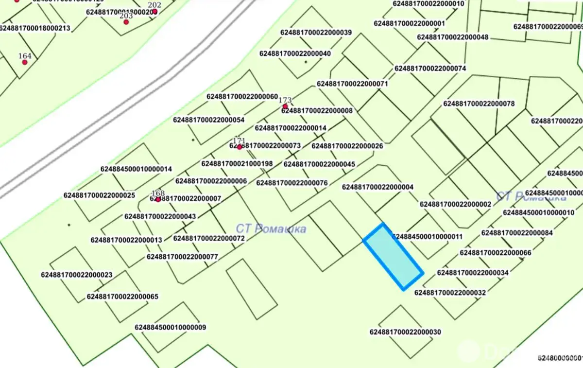 Цена продажи участка, Ромашка, 