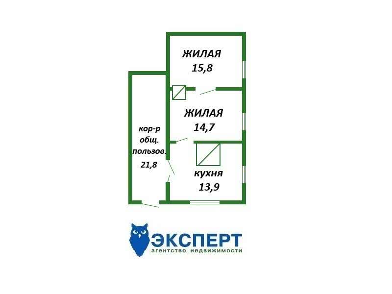 квартира, Городище, ул. Ботаническая, д. 1