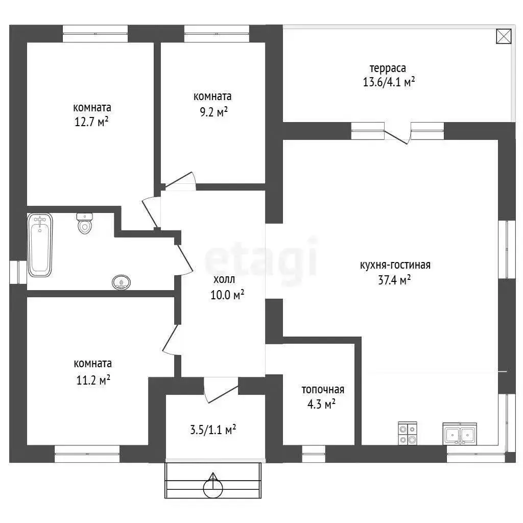 Продажа 1-этажного дома в Малом Залужьем, Минская область , 119900USD, код 643388 - фото 4