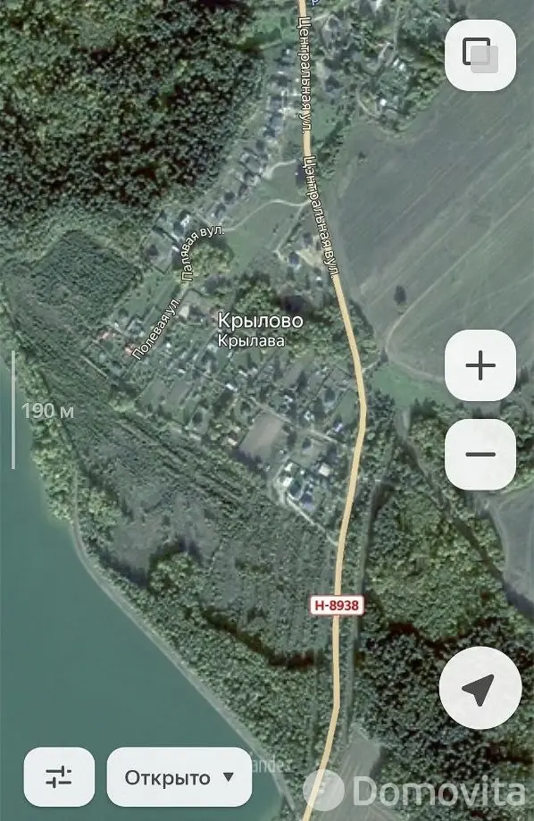 Цена продажи участка, Крылово, 