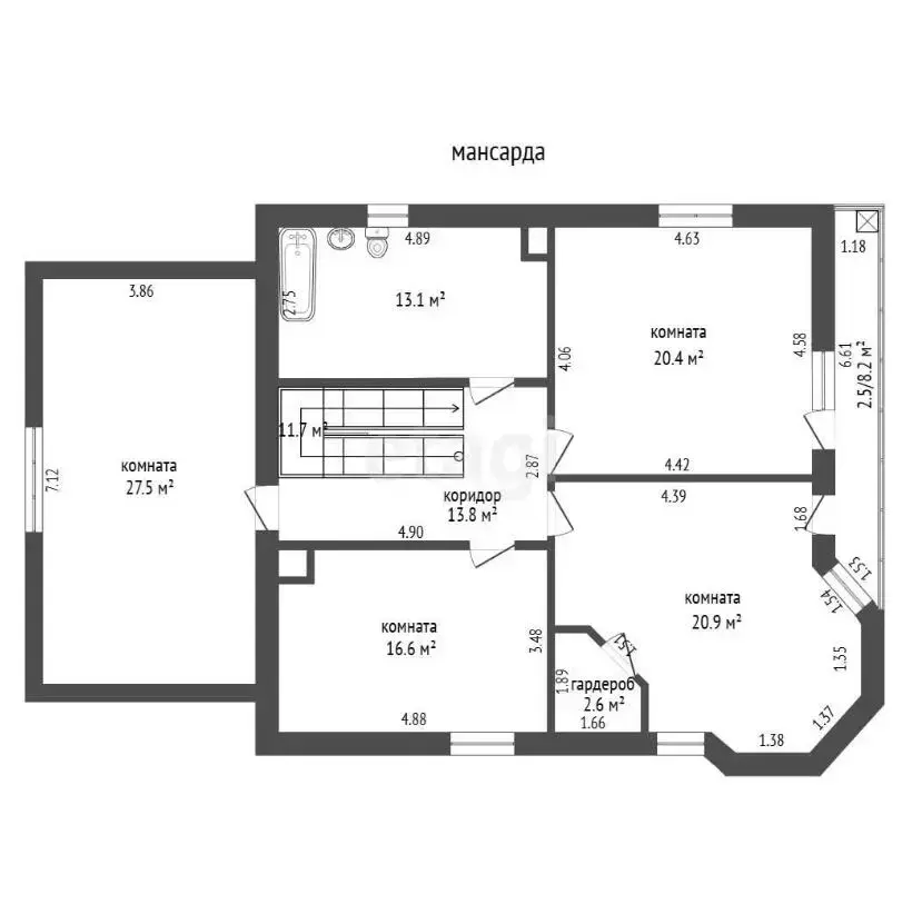 коттедж, Семково, ул. Литературная, стоимость продажи 1 027 740 р.