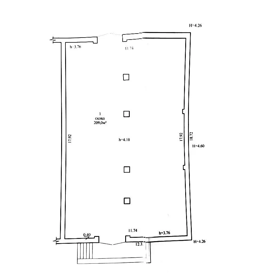 склад, Барановичи, ул. Слонимское Шоссе, д. 20/а, стоимость продажи 34 500 р.