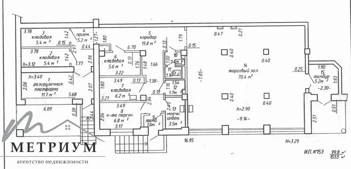 торговый объект, Минск, ул. Иосифа Жиновича, д. 20, стоимость аренды 5 285 р./мес.