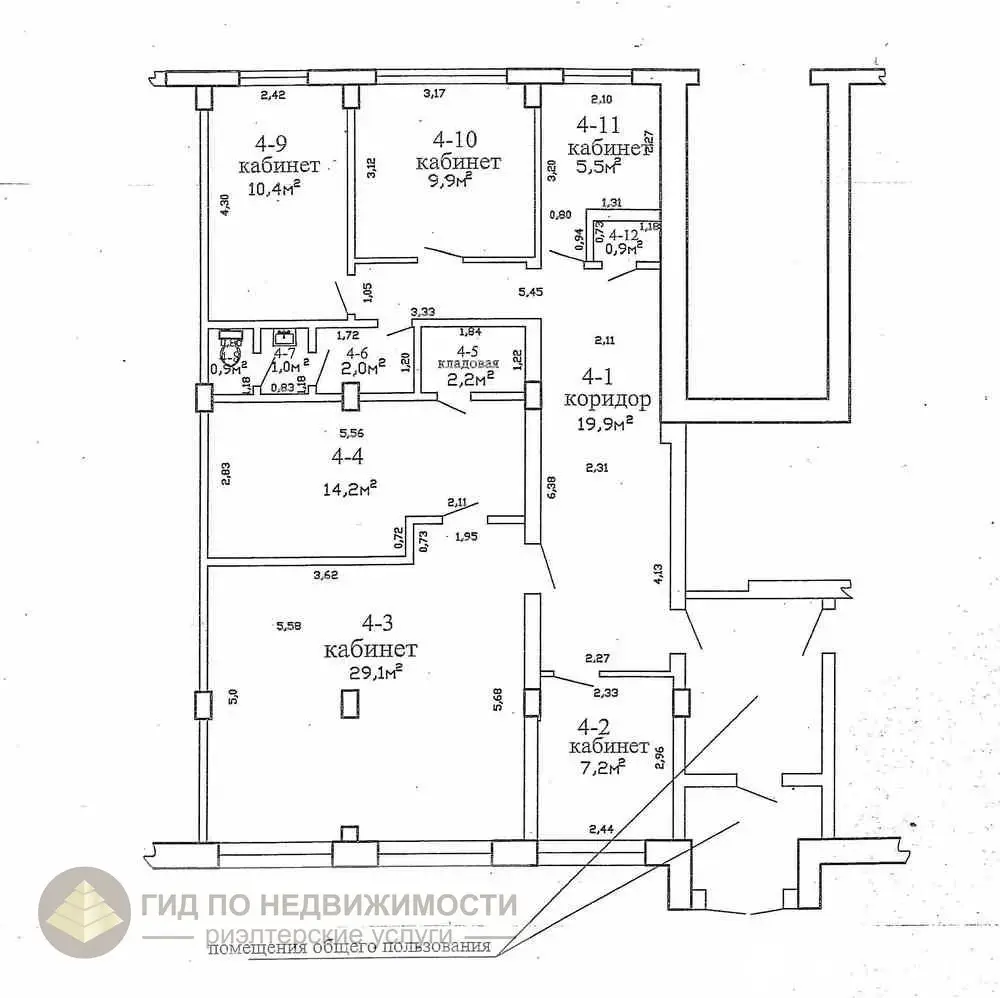 Аренда офиса на ул. Волгоградская, д. 43Б в Гомеле, 2480BYN, код 15078 - фото 12