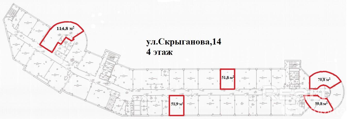 Снять офис на ул. Скрыганова, д. 14 в Минске, 2340EUR, код 10357 - фото 2