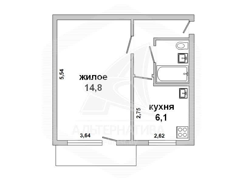 Стоимость продажи квартиры, Брест, ул. Жукова