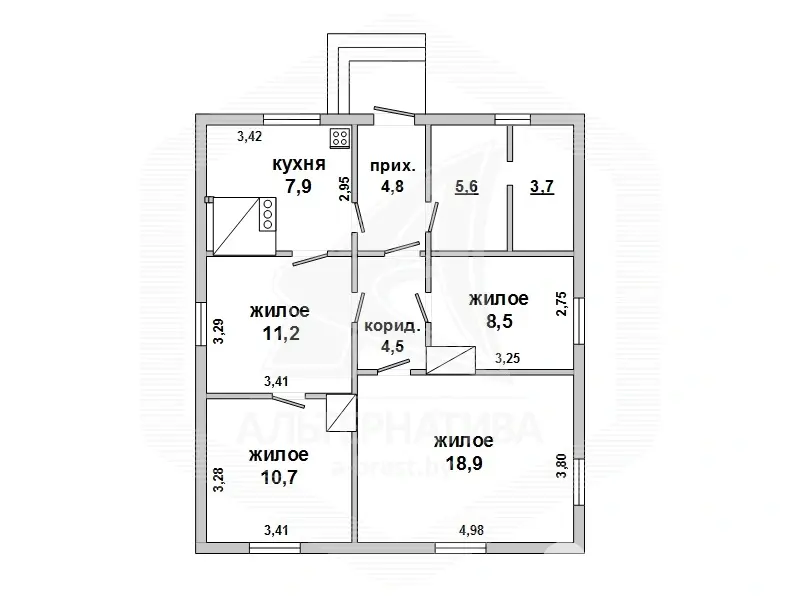 дом, Жабинка,