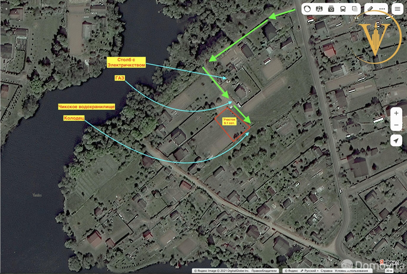 Купить земельный участок, 9.1 соток, Чики, Минская область, 26000USD, код 571856 - фото 8