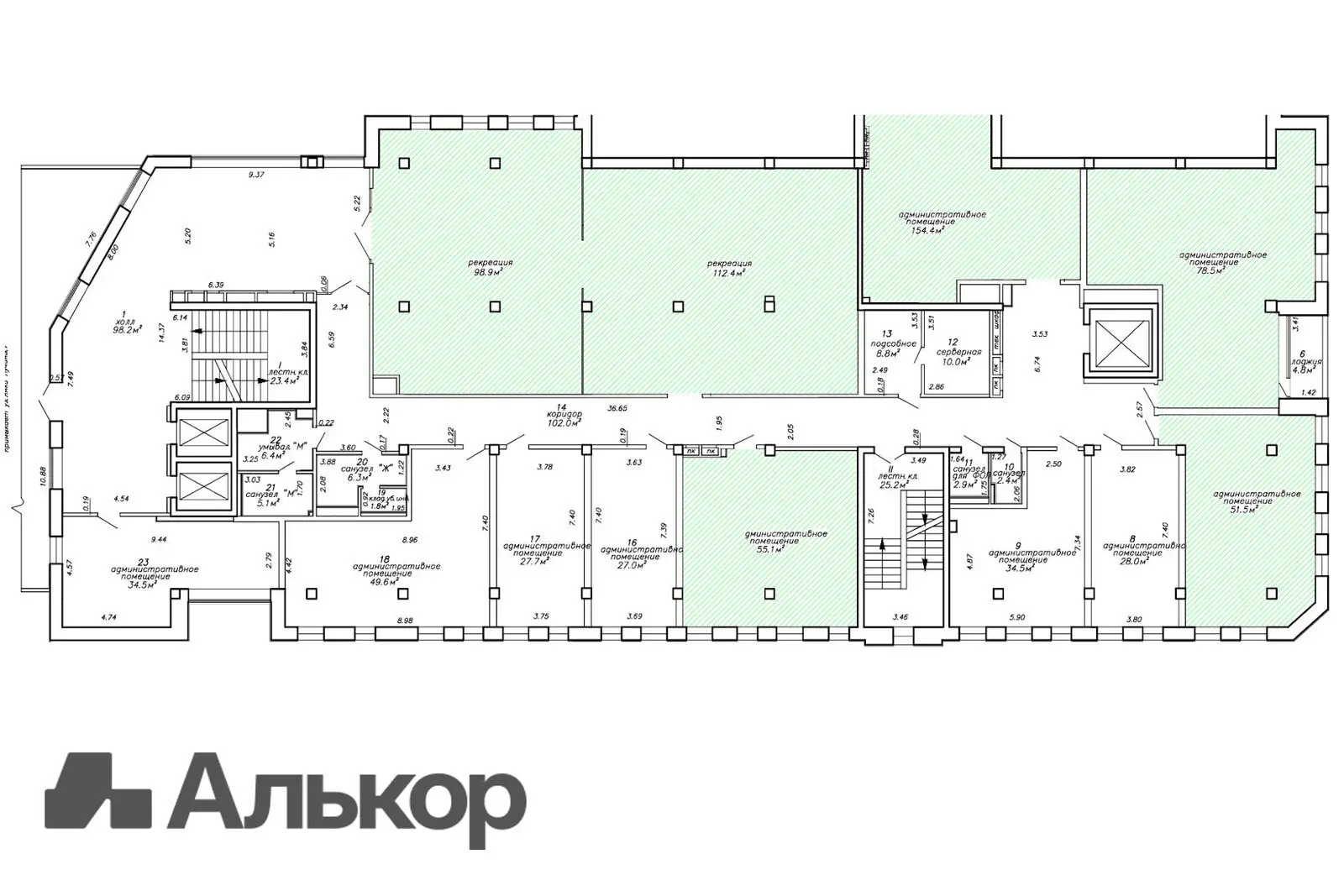 Снять офис на ул. Янки Лучины, д. 5 в Минске, 706USD, код 15673 - фото 8