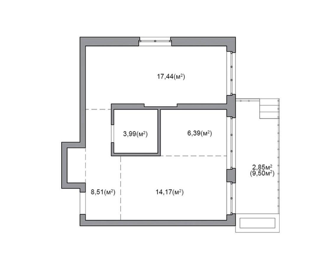 Купить 2-комнатную квартиру в Минске, ул. Игоря Лученка, д. 23, 86240 EUR, код: 1091540 - фото 1