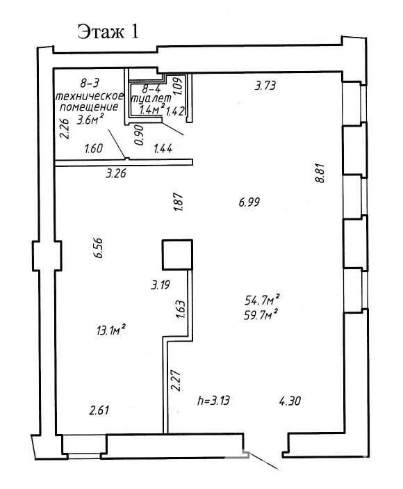 Купить торговое помещение на ул. Якуба Коласа, д. 59/1 в Минске, 105000USD, код 997225 - фото 4