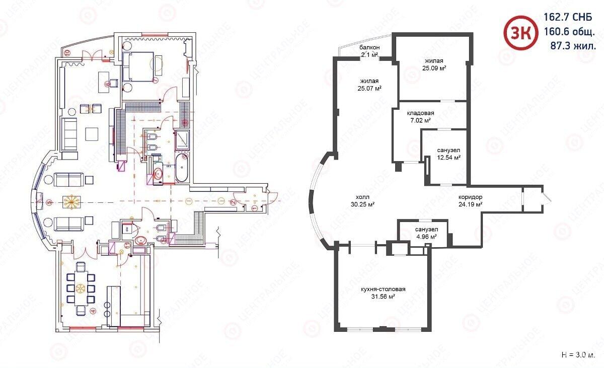 Купить 3-комнатную квартиру в Минске, пр-т Независимости, д. 85, 250000 USD, код: 905199 - фото 1