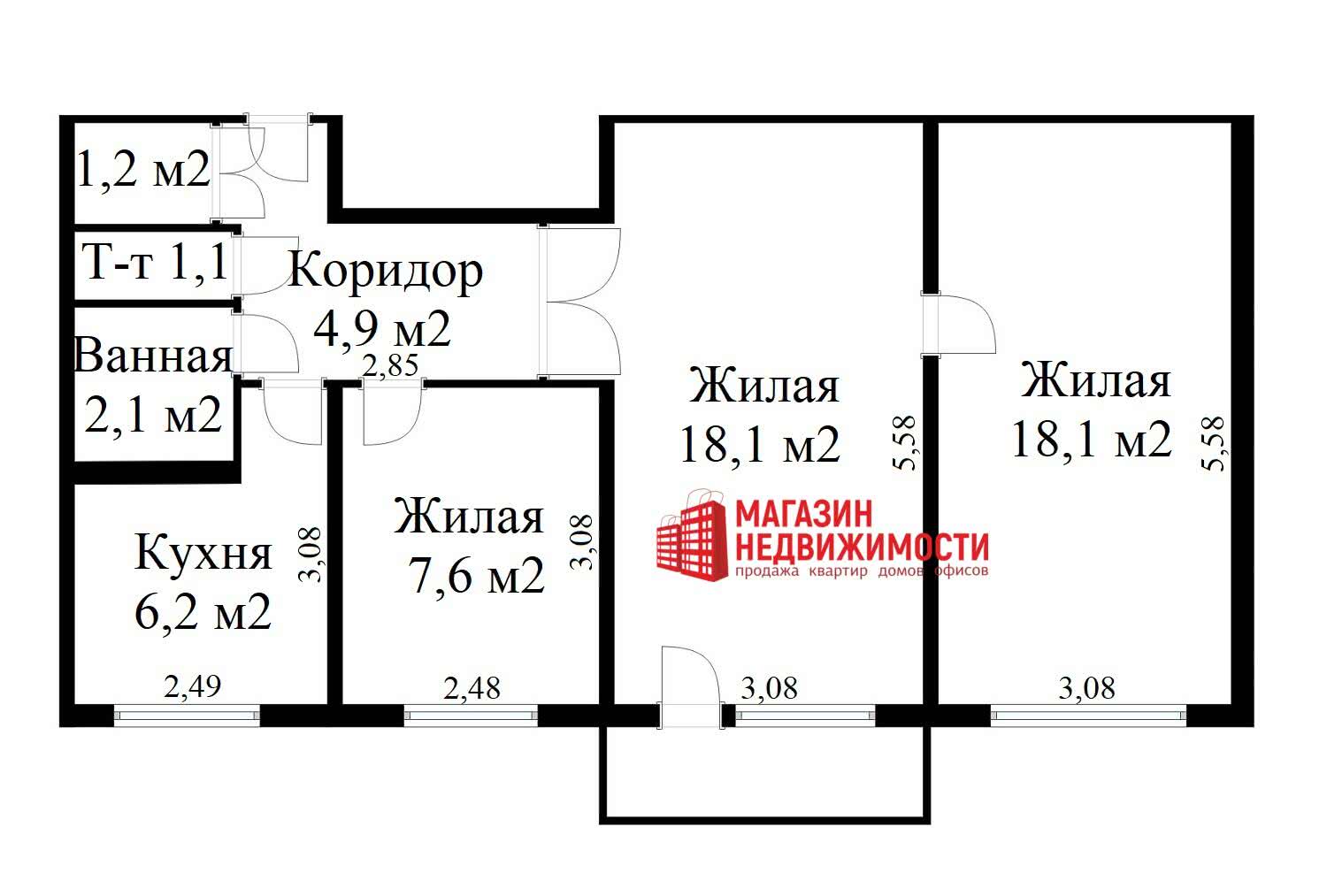 Купить квартиру по пр-т Строителей в Гродно