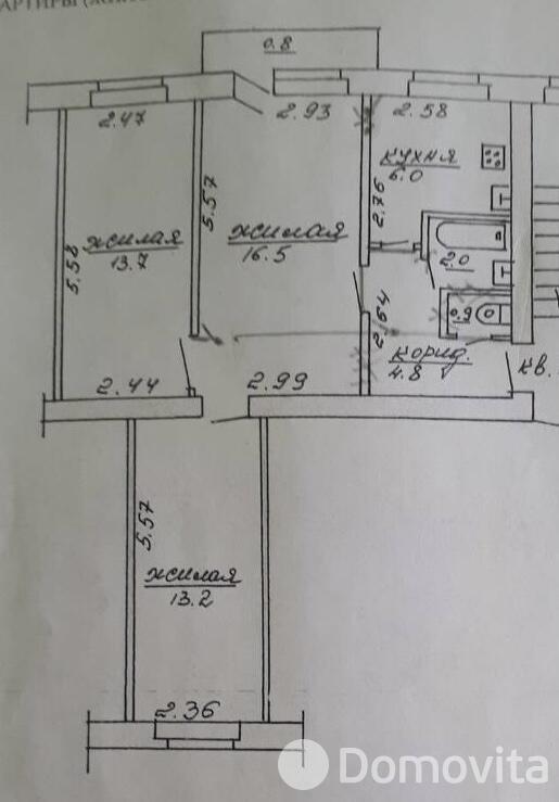 Цена продажи квартиры, Гродно, ул. Гагарина, д. 3