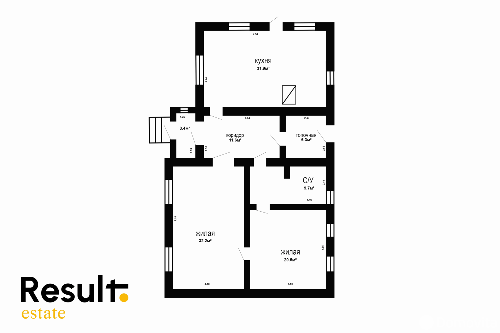 дом, Клочки, , стоимость продажи 214 830 р.