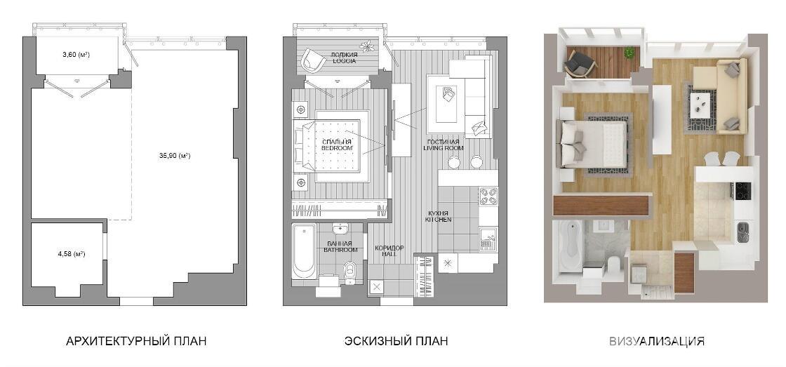 Купить 1-комнатную квартиру в Минске, пр-т Мира, д. 11/3, 48047 EUR, код: 1078288 - фото 1