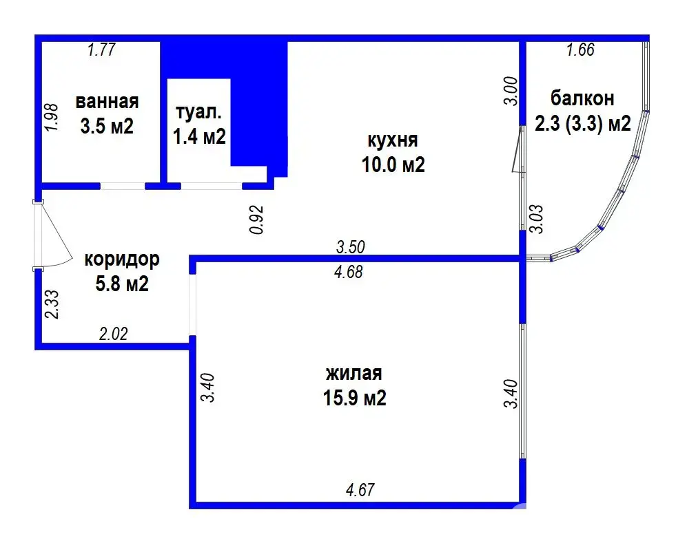 Снять 1-комнатную квартиру в Минске, ул. Мястровская, д. 8, 1830BYN, код 151320 - фото 32