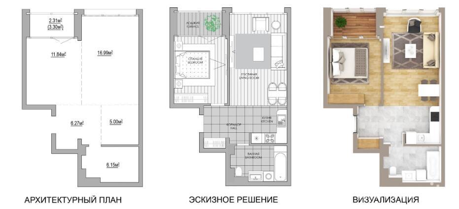 Купить 2-комнатную квартиру в Минске, ул. Макаенка, д. 12/Д, 79700 EUR, код: 1001831 - фото 3