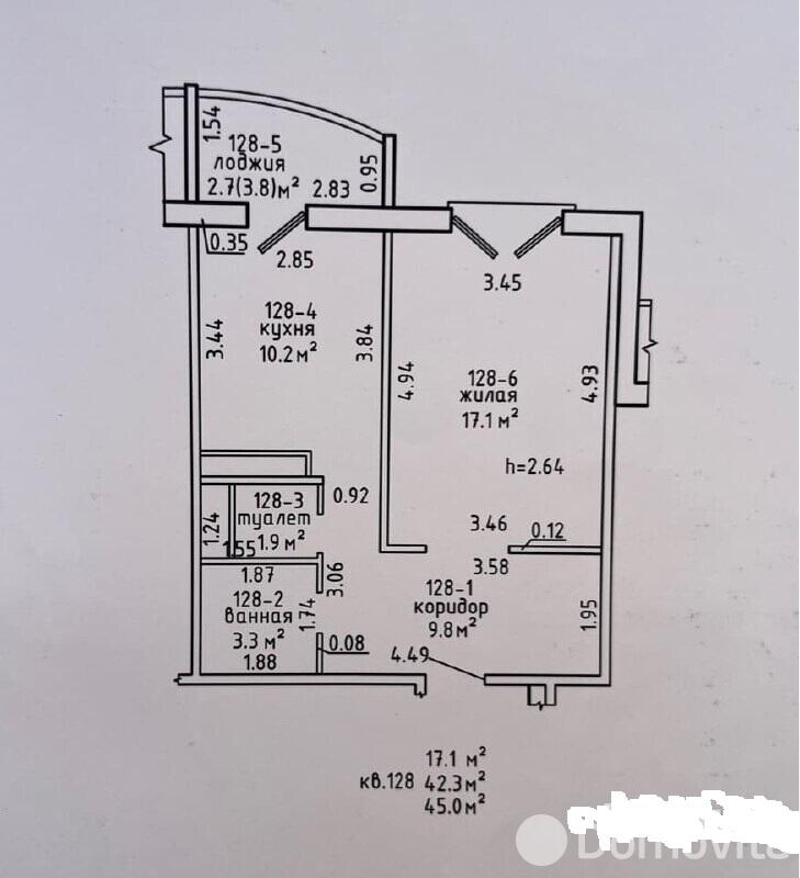 Продажа 1-комнатной квартиры в Заславле, ул. Советская, д. 63/2, 53000 USD, код: 1064095 - фото 2