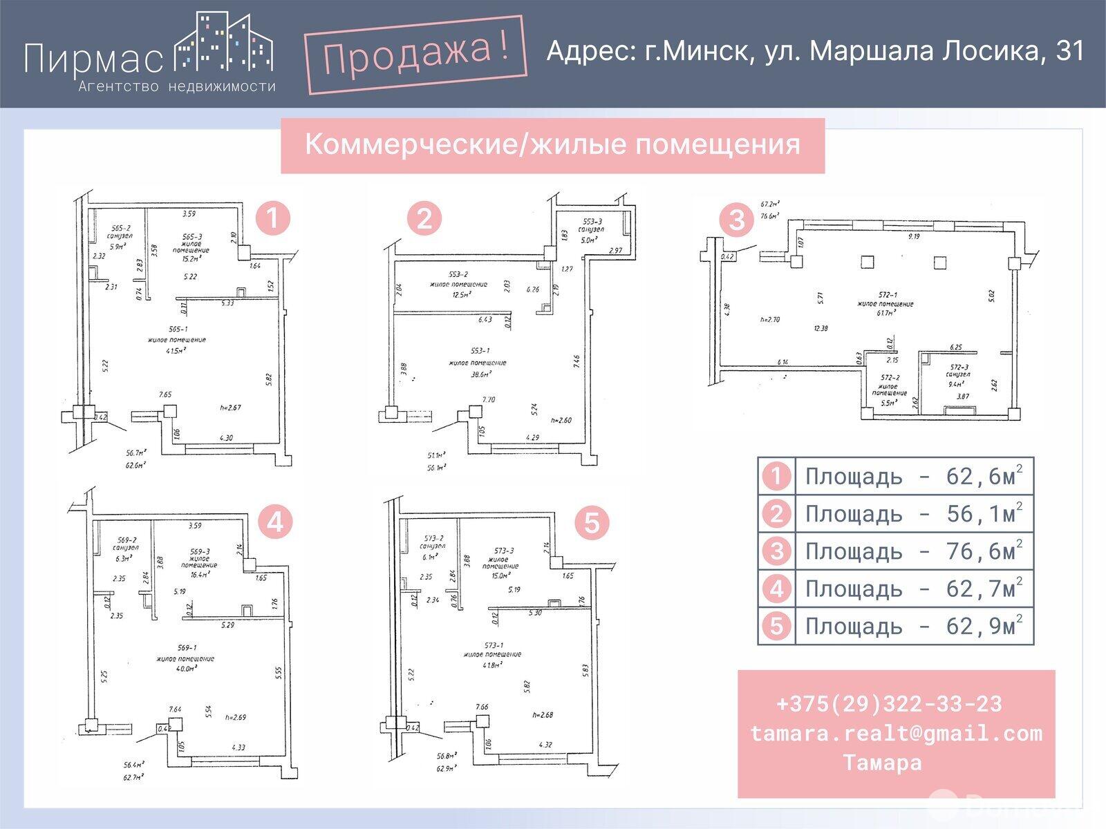 Купить торговую точку на ул. Маршала Лосика, д. 31 в Минске, 55539USD, код 995721 - фото 6