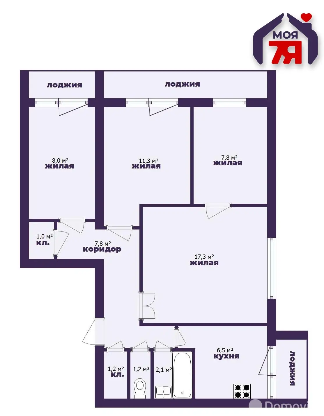 Продажа 4-комнатной квартиры в Барановичах, ул. Наконечникова, д. 11, 37500 USD, код: 1124746 - фото 5