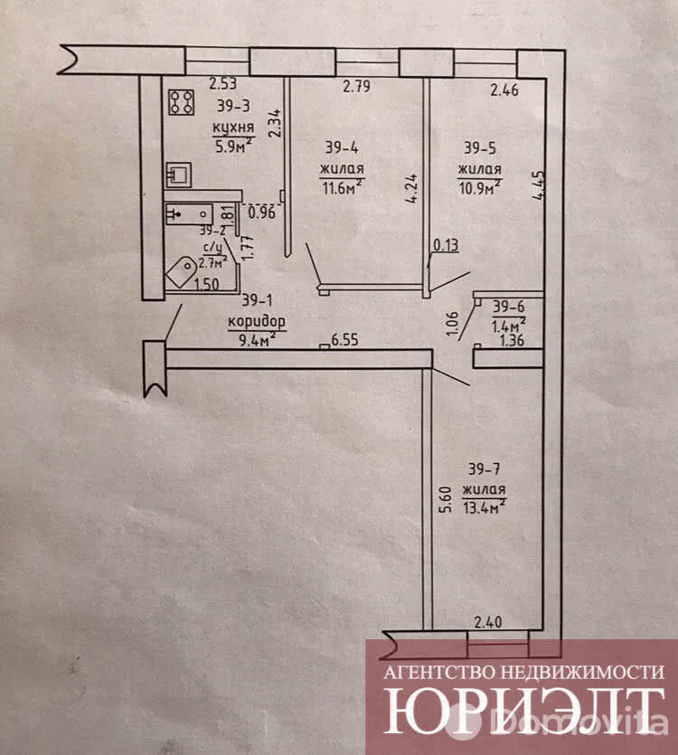 Купить 3-комнатную квартиру в Борисове, ул. Краснознаменная, д. 63, 49500 USD, код: 1041396 - фото 6