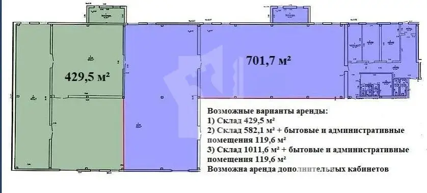 склад, Колодищи, ул. Тюленина, д. 18, стоимость аренды 22 805 р./мес.