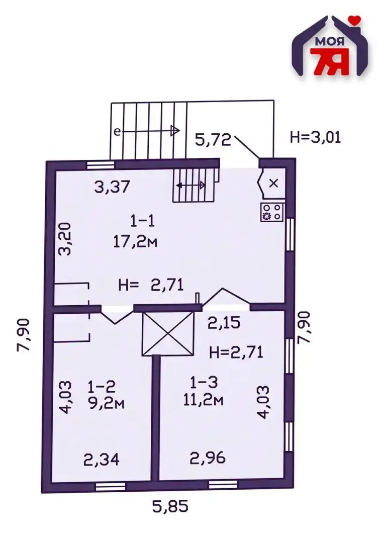 Продажа 2-этажной дачи в ХОЛМОГОРЬЕ Минская область, 17900USD, код 185440 - фото 23