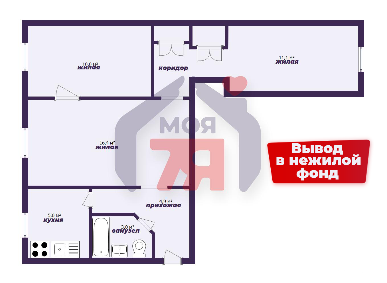 Продажа 3-комнатной квартиры в Борисове, пр-т Революции, д. 29, 31000 USD, код: 908405 - фото 1