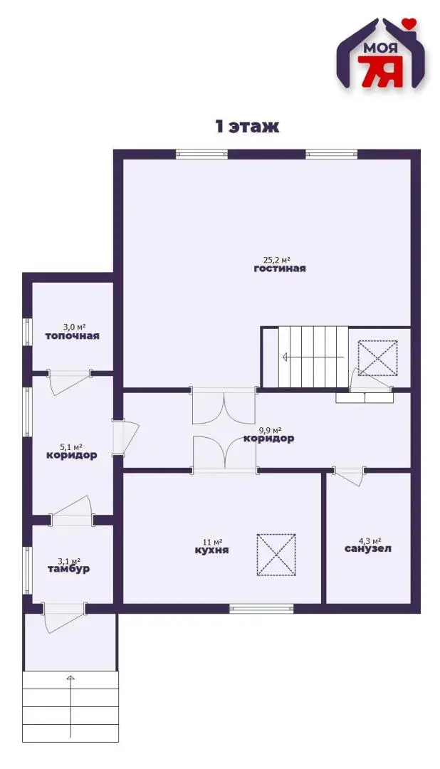 коттедж, Заозёрный, ул. Садовая