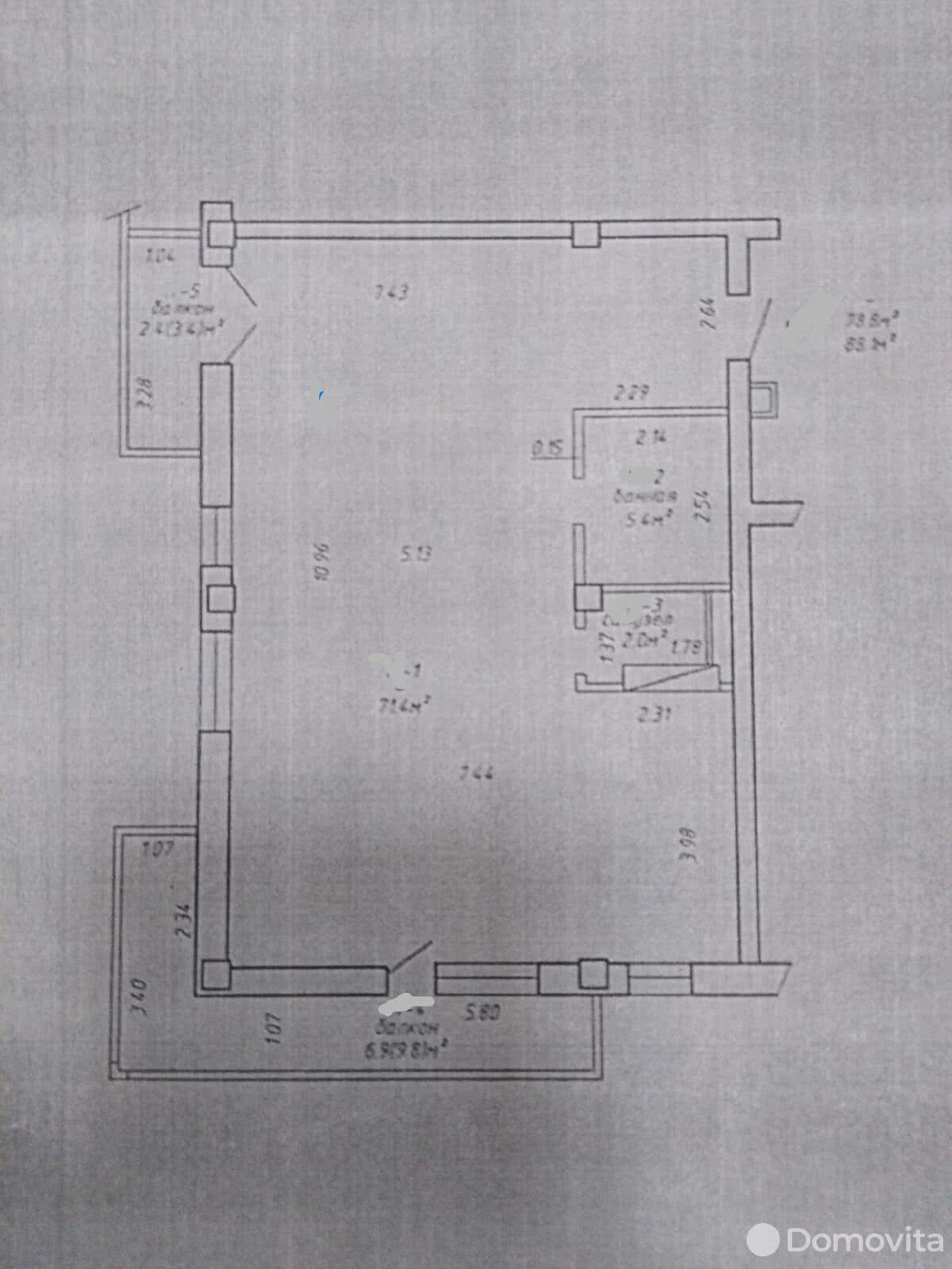 Купить 3-комнатную квартиру в Минске, ул. Восточная, д. 180, 107000 USD, код: 1025891 - фото 1