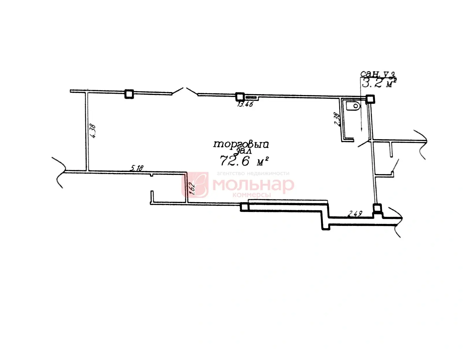 Аренда торговой точки на ул. Уманская, д. 54 в Минске, 700EUR, код 967799 - фото 16