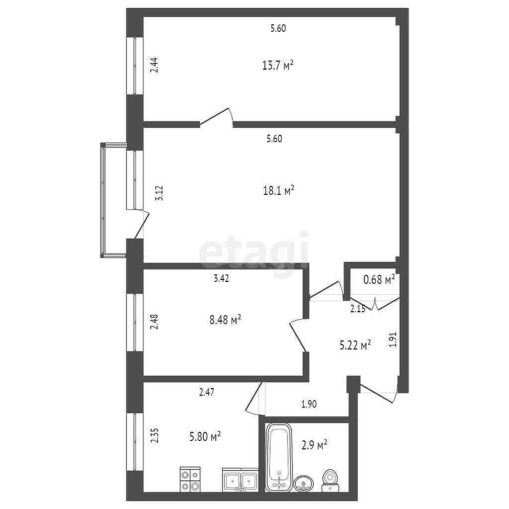 Стоимость продажи квартиры, Могилев, пр-т Мира, д. 7