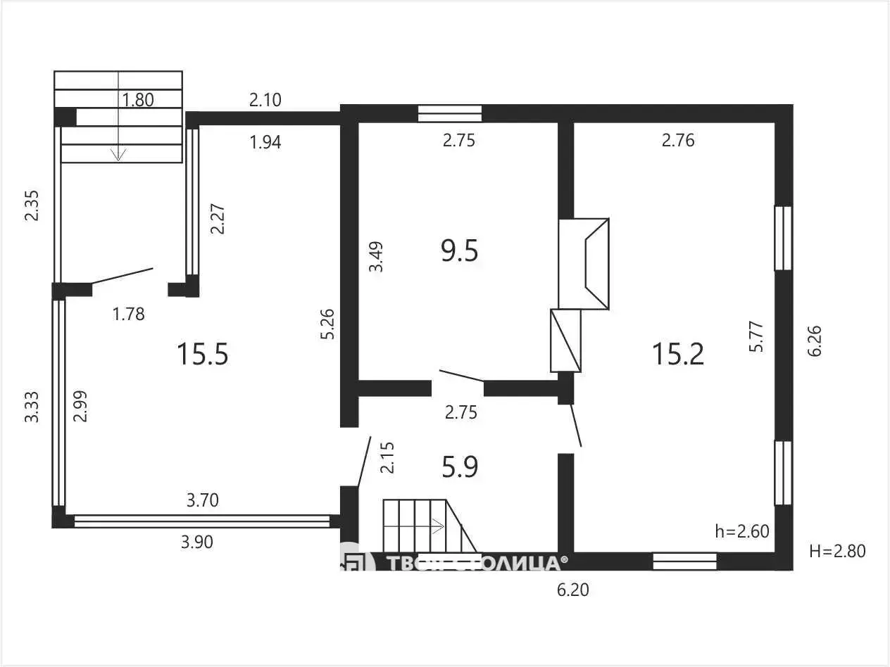 Продажа 2-этажной дачи в СИГНАЛ-2 Минская область, 34900USD, код 186301 - фото 21