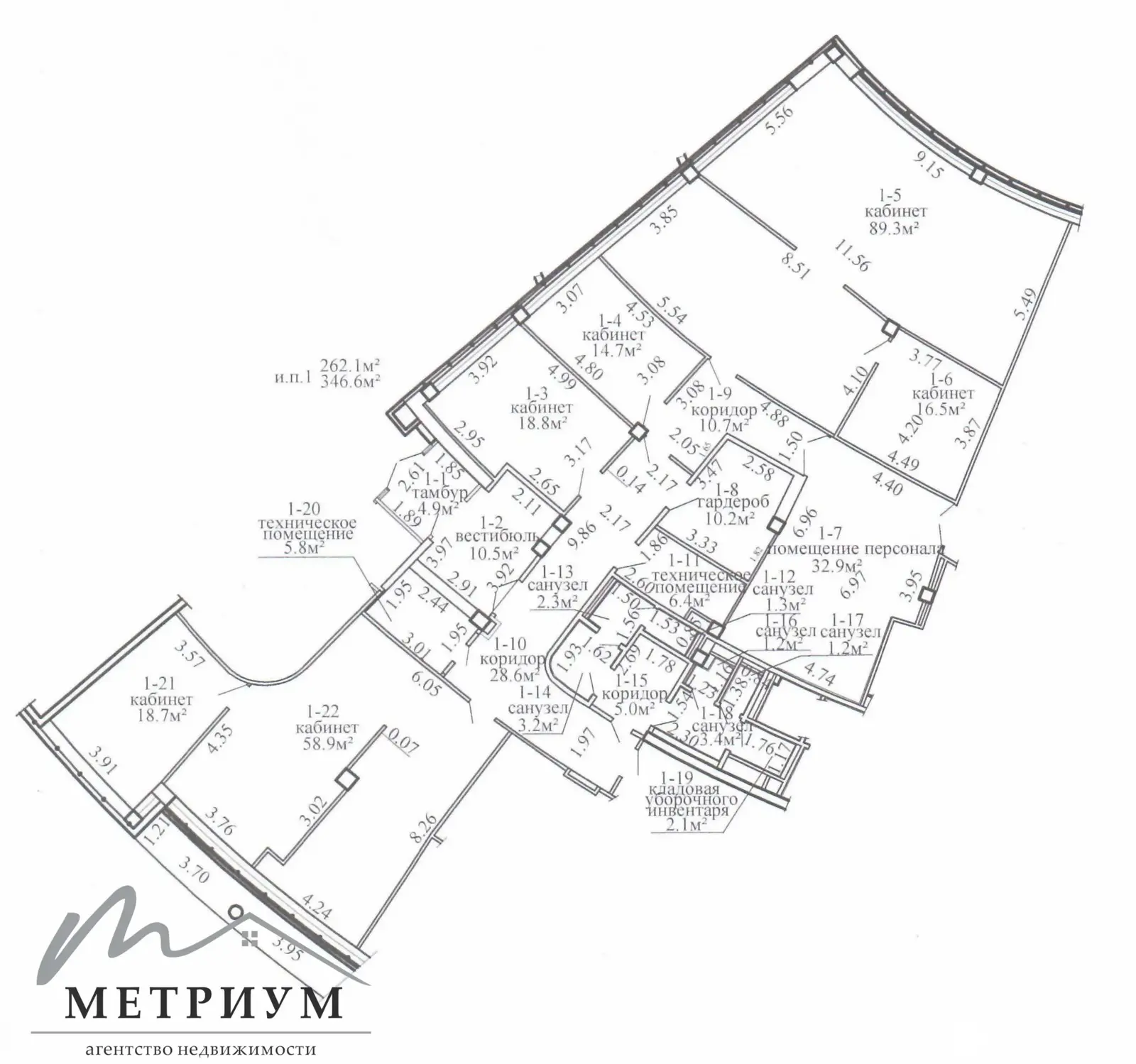 Купить офис на пр-т Победителей, д. 100 в Минске, 727860USD, код 9389 - фото 3