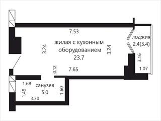 1-комнатная квартира, Минск, ул. Братская, д. 14